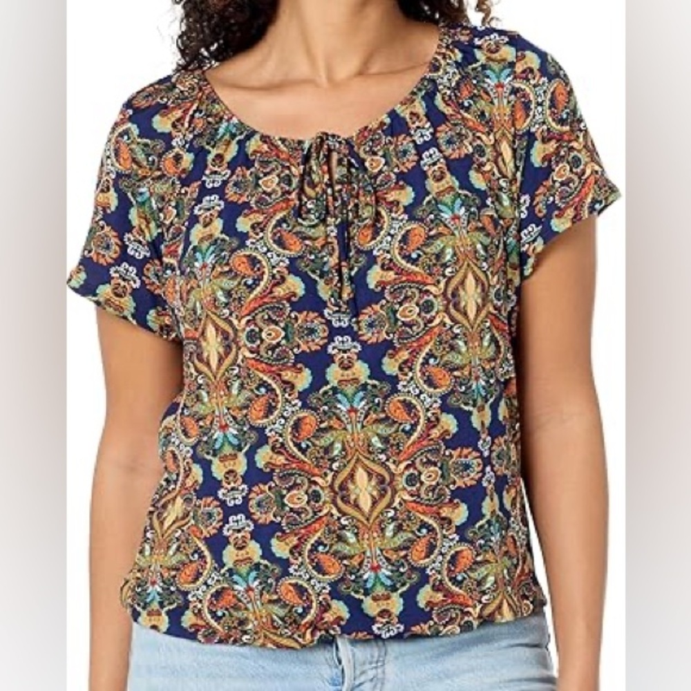 Star Vixen Women's Short Sleeve Peasant Top Size 3x